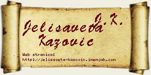 Jelisaveta Kažović vizit kartica